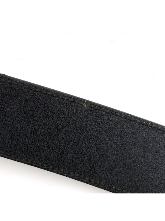 Gucci Interlocking Belt Leather Black main image 4